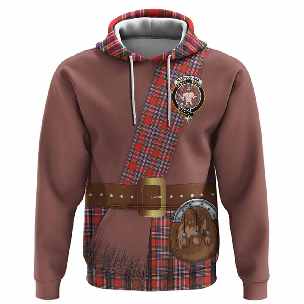 MacFarlane (McFarlane) Tartan Crest Hoodie Kilt Costume Style