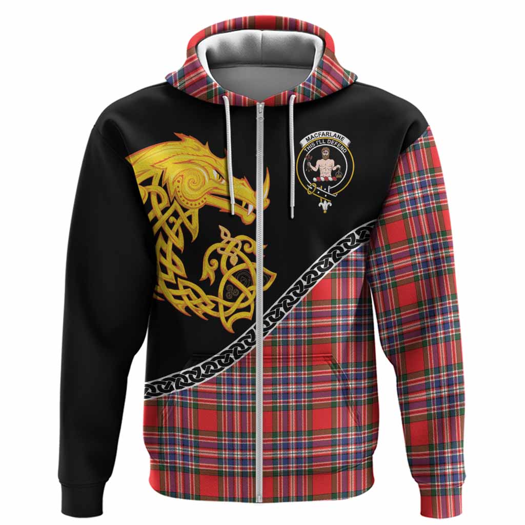 MacFarlane (McFarlane) Tartan Crest Hoodie Legendary Dragon Knot Half Style