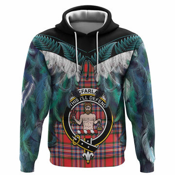 MacFarlane (McFarlane) Tartan Crest Hoodie New Zealand Maori Korowai Cloak