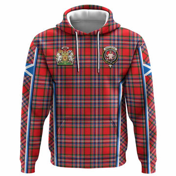 MacFarlane (McFarlane) Tartan Crest Hoodie Scotland Coat of Arm Flag Style
