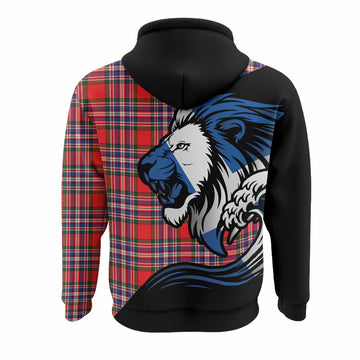 MacFarlane (McFarlane) Tartan Crest Hoodie Scottish Golden Lions Wave Flow