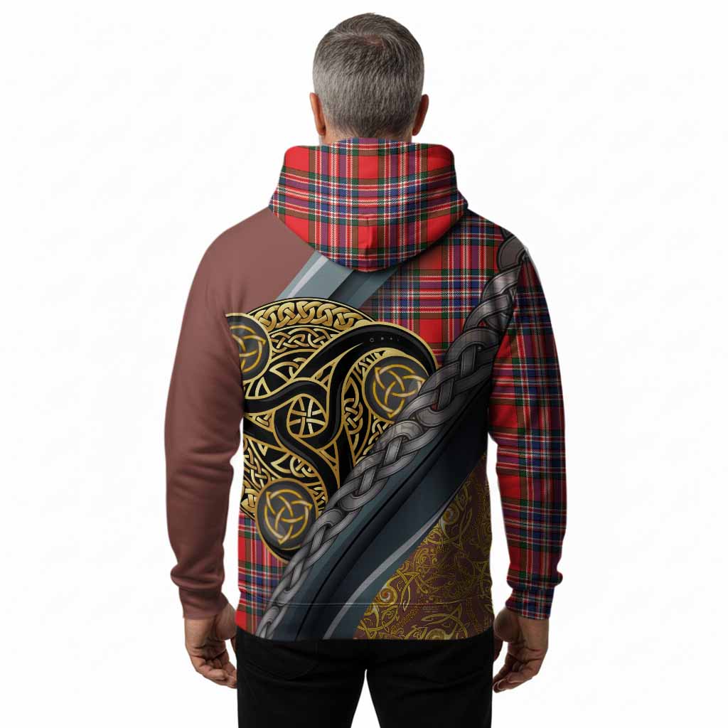 MacFarlane (McFarlane) Tartan Crest Hoodie Scottish Triskele Celtic