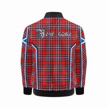 MacFarlane (McFarlane) Tartan Crest Kid Bomber Jacket Scotland Coat of Arm Flag Style - Tartan Vibes Clothing