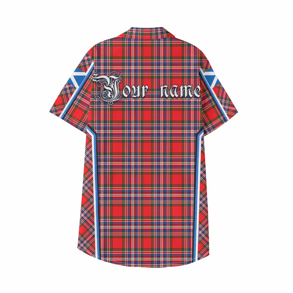 MacFarlane (McFarlane) Tartan Crest Kid Hawaiian Shirt Scotland Coat of Arm Flag Style - Tartan Vibes Clothing