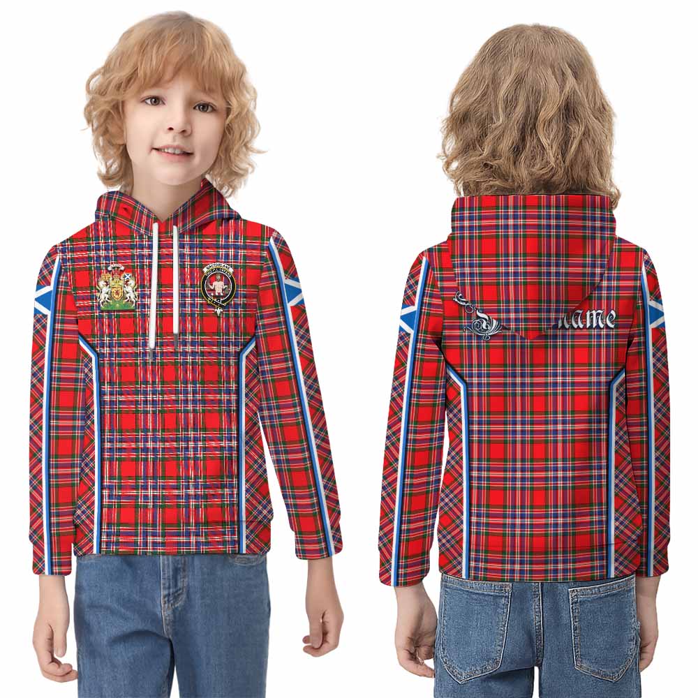 MacFarlane (McFarlane) Tartan Crest Kid Hoodie Scotland Coat of Arm Flag Style - Tartan Vibes Clothing