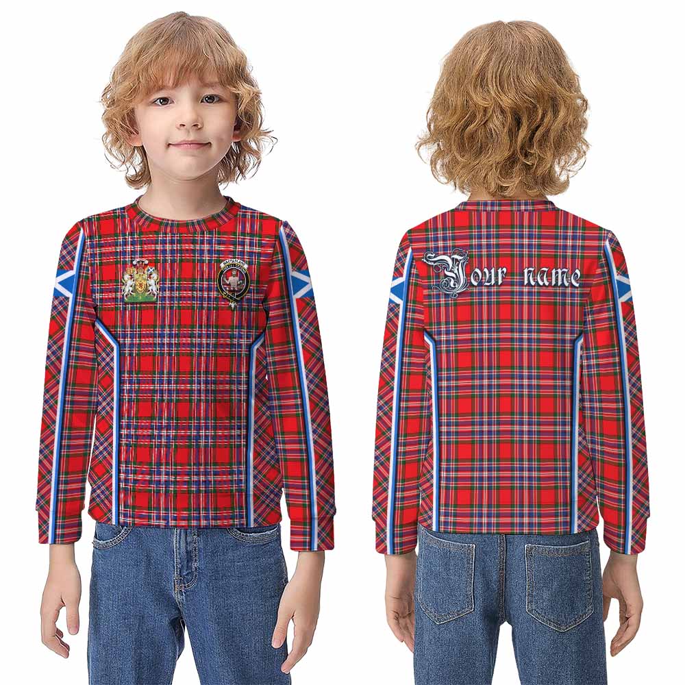 MacFarlane (McFarlane) Tartan Crest Kid Knitted Sweatshirt Scotland Coat of Arm Flag Style - Tartan Vibes Clothing