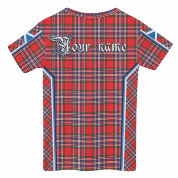 MacFarlane (McFarlane) Tartan Crest Kid T-shirt Scotland Coat of Arm Flag Style - Tartan Vibes Clothing