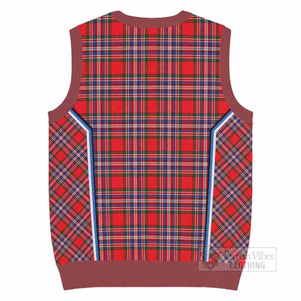 MacFarlane (McFarlane) Tartan Crest Knitted V-Neck Vest Scotland Coat of Arm Flag Style - Tartan Vibes Clothing