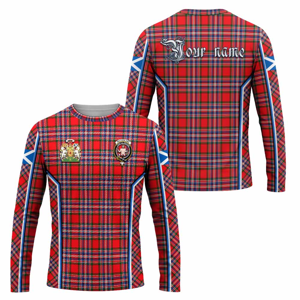 MacFarlane (McFarlane) Tartan Crest Long Sleeve T-Shirt Scotland Coat of Arm Flag Style - Tartan Vibes Clothing