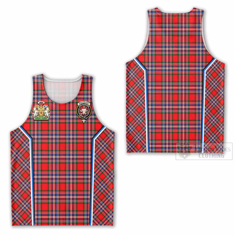MacFarlane (McFarlane) Tartan Crest Men Tank Top Scotland Coat of Arm Flag Style - Tartan Vibes Clothing