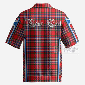 MacFarlane (McFarlane) Tartan Crest Men’s Polo Sweater Top Scotland Coat of Arm Flag Style