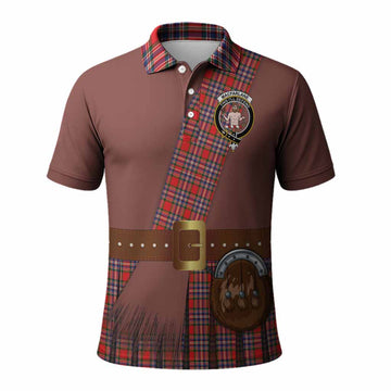 MacFarlane (McFarlane) Tartan Crest Polo Shirt Kilt Costume Style