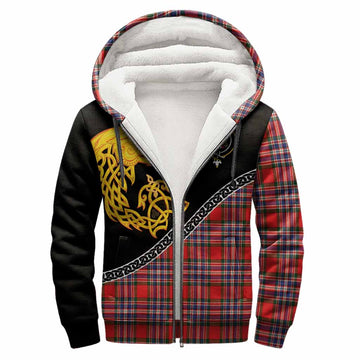 MacFarlane (McFarlane) Tartan Crest Sherpa Hoodie Legendary Dragon Knot Half Style
