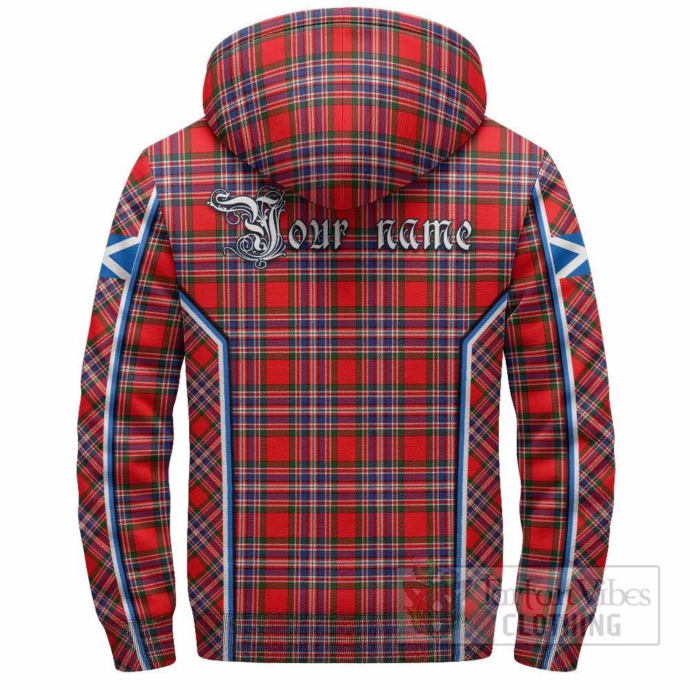 MacFarlane (McFarlane) Tartan Crest Sherpa Hoodie Scotland Coat of Arm Flag Style - Tartan Vibes Clothing