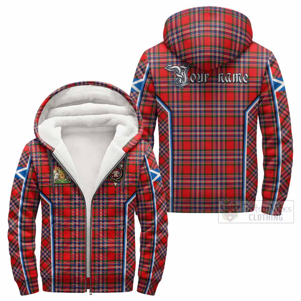 MacFarlane (McFarlane) Tartan Crest Sherpa Hoodie Scotland Coat of Arm Flag Style - Tartan Vibes Clothing