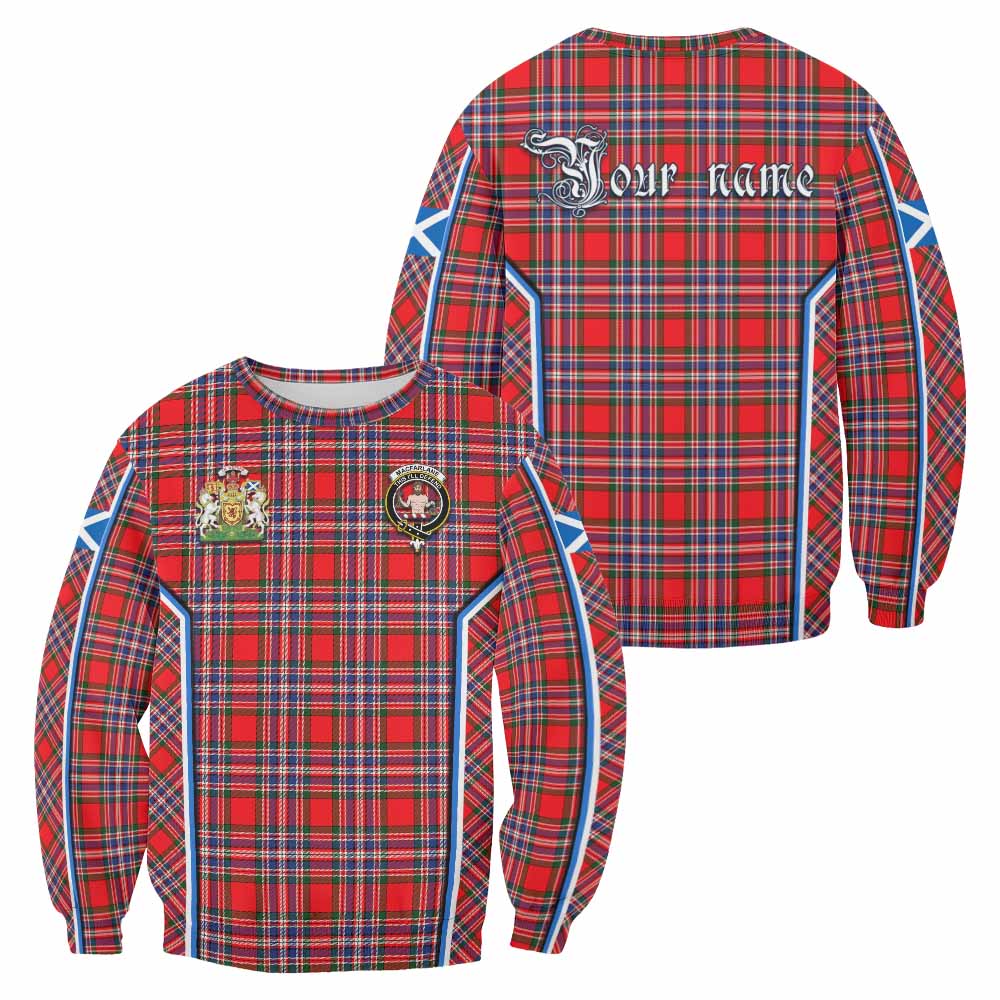 MacFarlane (McFarlane) Tartan Crest Sweatshirt Scotland Coat of Arm Flag Style - Tartan Vibes Clothing