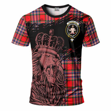 MacFarlane (McFarlane) Tartan Crest T-Shirt Crowned Lion Heritage Style