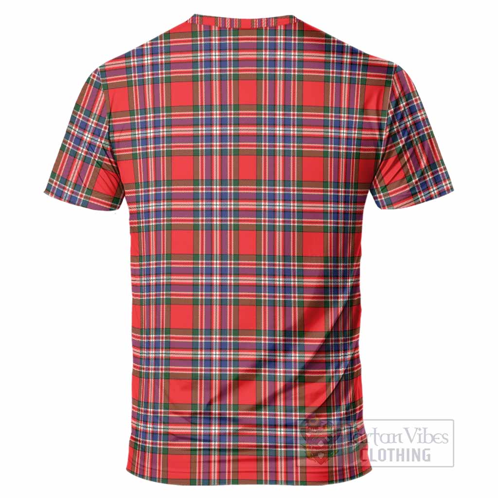 MacFarlane (McFarlane) Tartan Crest T-Shirt Ferocious Lion Style