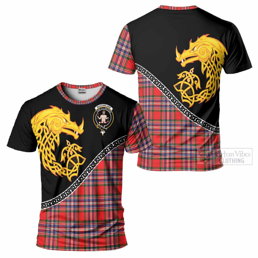 MacFarlane (McFarlane) Tartan Crest T-Shirt Legendary Dragon Knot Half Style
