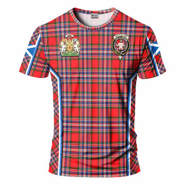 MacFarlane (McFarlane) Tartan Crest T-shirt Scotland Coat of Arm Flag Style - Tartan Vibes Clothing