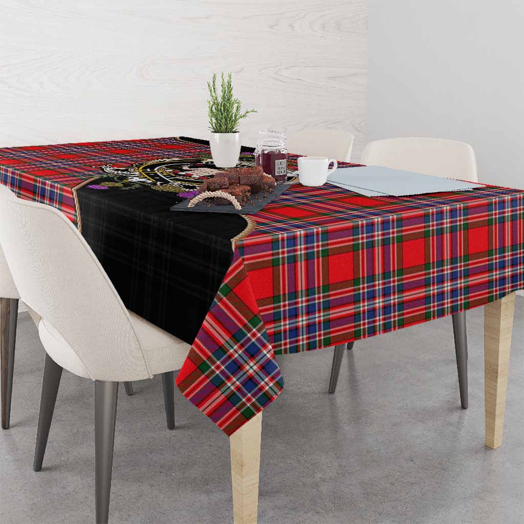 MacFarlane (McFarlane) Tartan Crest Tablecloth Scottish Thistle Spirit - Tartan Vibes Clothing