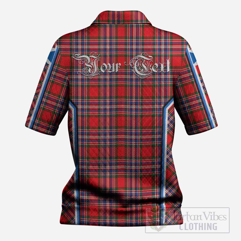 MacFarlane (McFarlane) Tartan Crest Women’s Polo Sweater Top Scotland Coat of Arm Flag Style