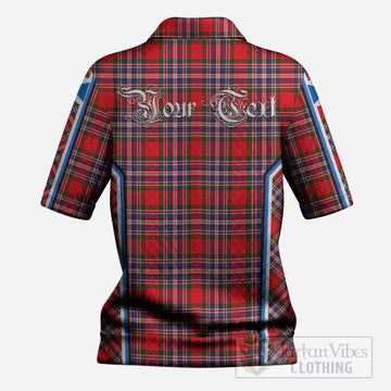 MacFarlane (McFarlane) Tartan Crest Women’s Polo Sweater Top Scotland Coat of Arm Flag Style