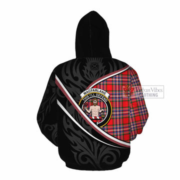 MacFarlane (McFarlane) Tartan Family Crest Cotton Hoodie Celtic Scottish Thistle Floral