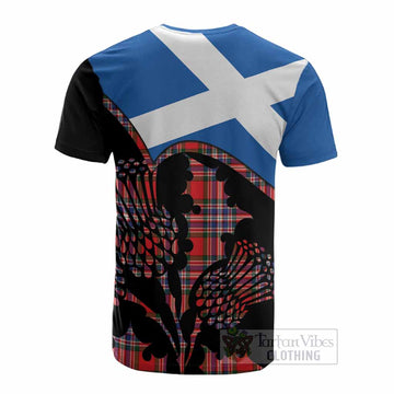 MacFarlane (McFarlane) Tartan Family Crest Cotton T-shirt Scotland Thistle Floral Flag Style