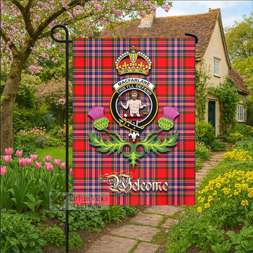 MacFarlane (McFarlane) Tartan Family Crest Garden Flag Royal Thistle Welcome Style - Tartan Vibes Clothing