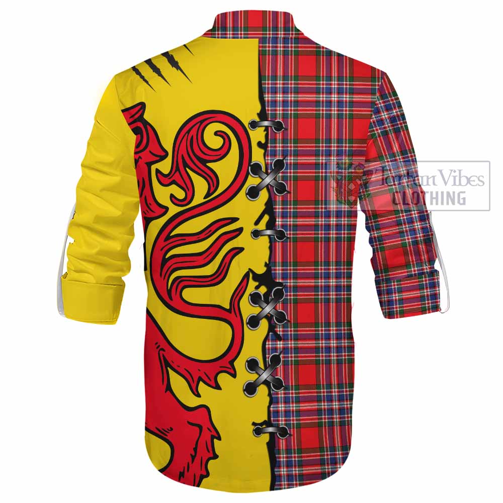 MacFarlane (McFarlane) Tartan Family Crest Ghillie Kilt Shirt Lion Rampant Honor - Tartan Vibes Clothing
