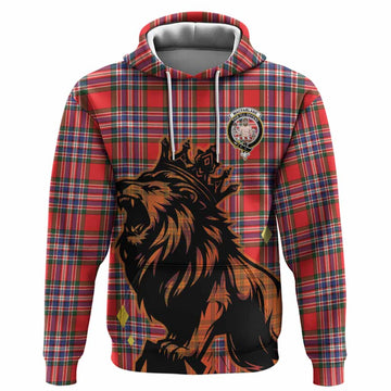MacFarlane (McFarlane) Tartan Family Crest Hoodie Crowned Lion Roaring