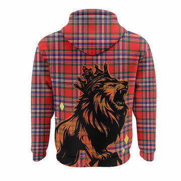 MacFarlane (McFarlane) Tartan Family Crest Hoodie Crowned Lion Roaring