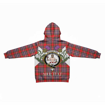 MacFarlane (McFarlane) Tartan Family Crest Kid Hoodie Scottish Burns Night Thistle Floral