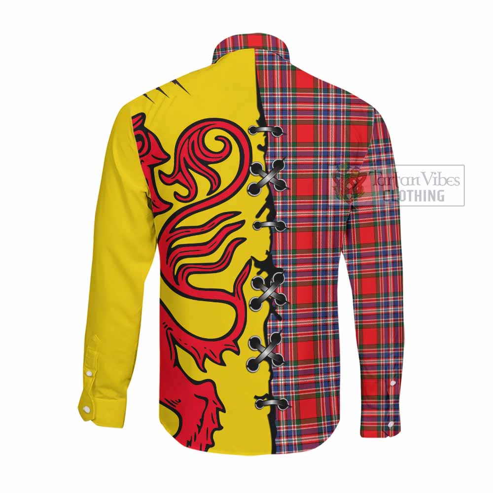 MacFarlane (McFarlane) Tartan Family Crest Long Sleeve Button Shirts Lion Rampant Honor - Tartan Vibes Clothing