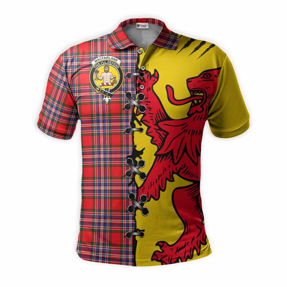 MacFarlane (McFarlane) Tartan Family Crest Polo Shirt Lion Rampant Honor - Tartan Vibes Clothing