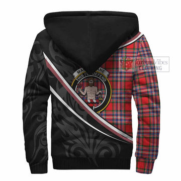 MacFarlane (McFarlane) Tartan Family Crest Sherpa Hoodie Celtic Scottish Thistle Floral