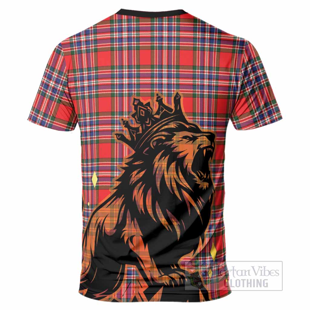 MacFarlane (McFarlane) Tartan Family Crest T-Shirt Crowned Lion Roaring