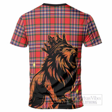 MacFarlane (McFarlane) Tartan Family Crest T-Shirt Crowned Lion Roaring