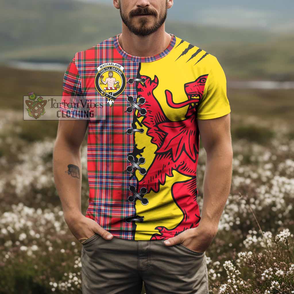 MacFarlane (McFarlane) Tartan Family Crest T-shirt Lion Rampant Honor - Tartan Vibes Clothing