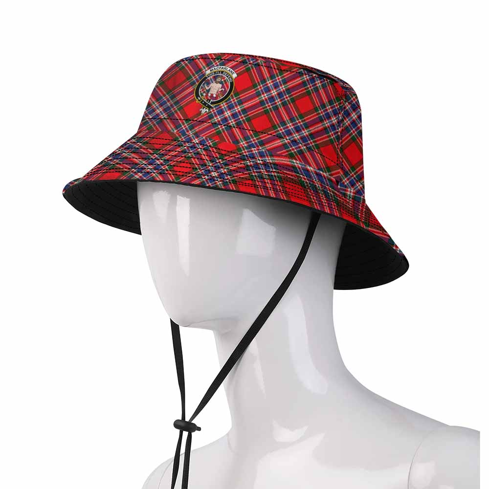 MacFarlane (McFarlane) Tartan Fishing Hat with Family Crest