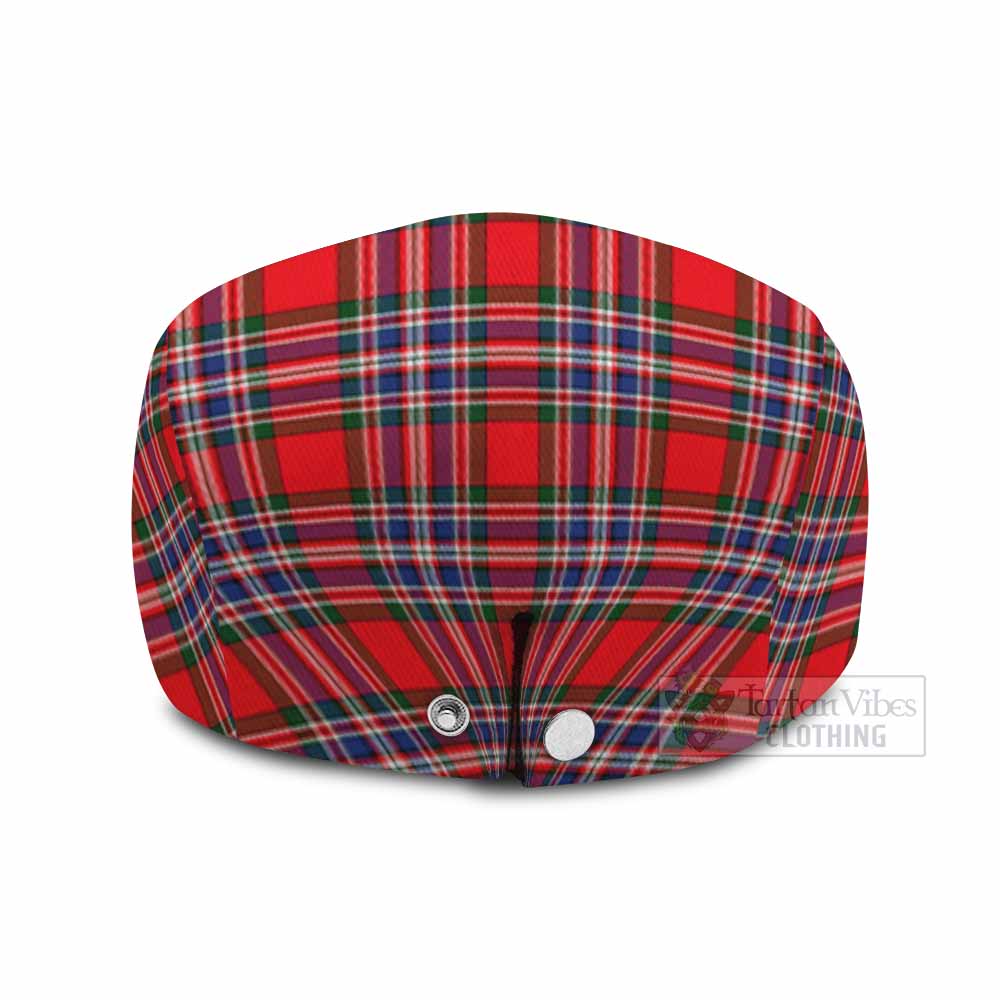 MacFarlane (McFarlane) Tartan Flat Cap, Jeff Cap Scottish Stag Thistle Floral Art