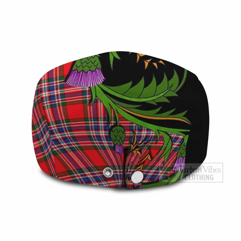 MacFarlane (McFarlane) Tartan Flat Cap, Jeff Cap Scottish Thistle Pride Heritage Art - Tartan Vibes Clothing