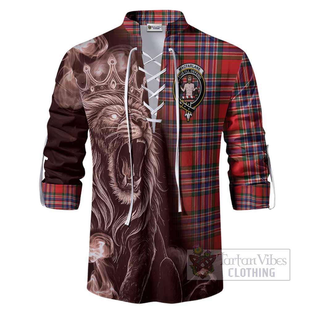 MacFarlane (McFarlane) Tartan Ghillie Shirt Roaring Lion Heritage