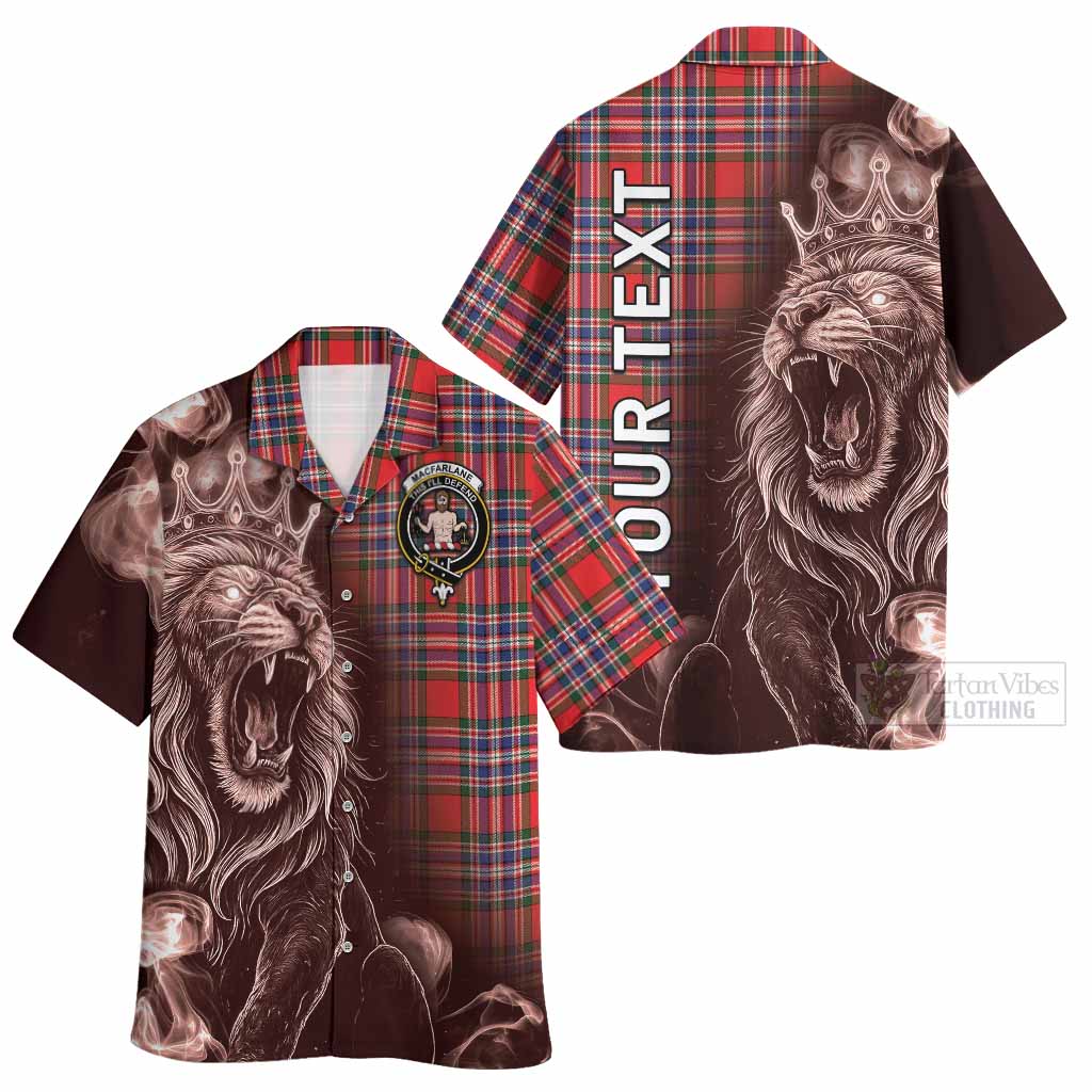MacFarlane (McFarlane) Tartan Hawaiian Shirt Roaring Lion Heritage