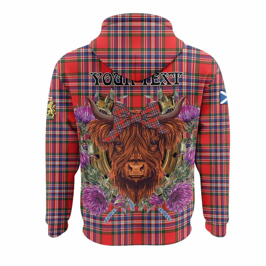 MacFarlane (McFarlane) Tartan Hoodie Scottish Thistle Heilan Coo