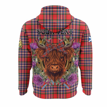 MacFarlane (McFarlane) Tartan Hoodie Scottish Thistle Heilan Coo