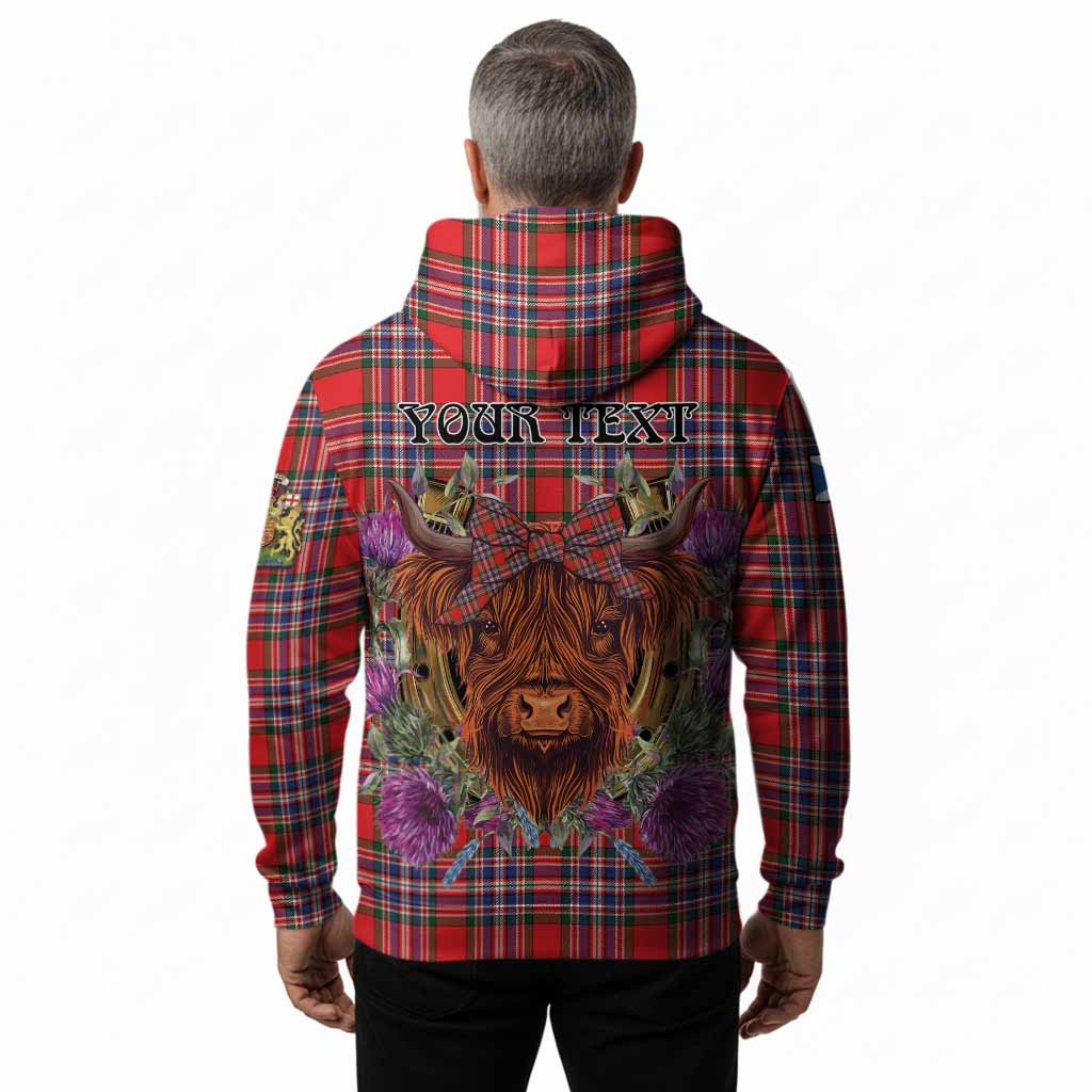 MacFarlane (McFarlane) Tartan Hoodie Scottish Thistle Heilan Coo