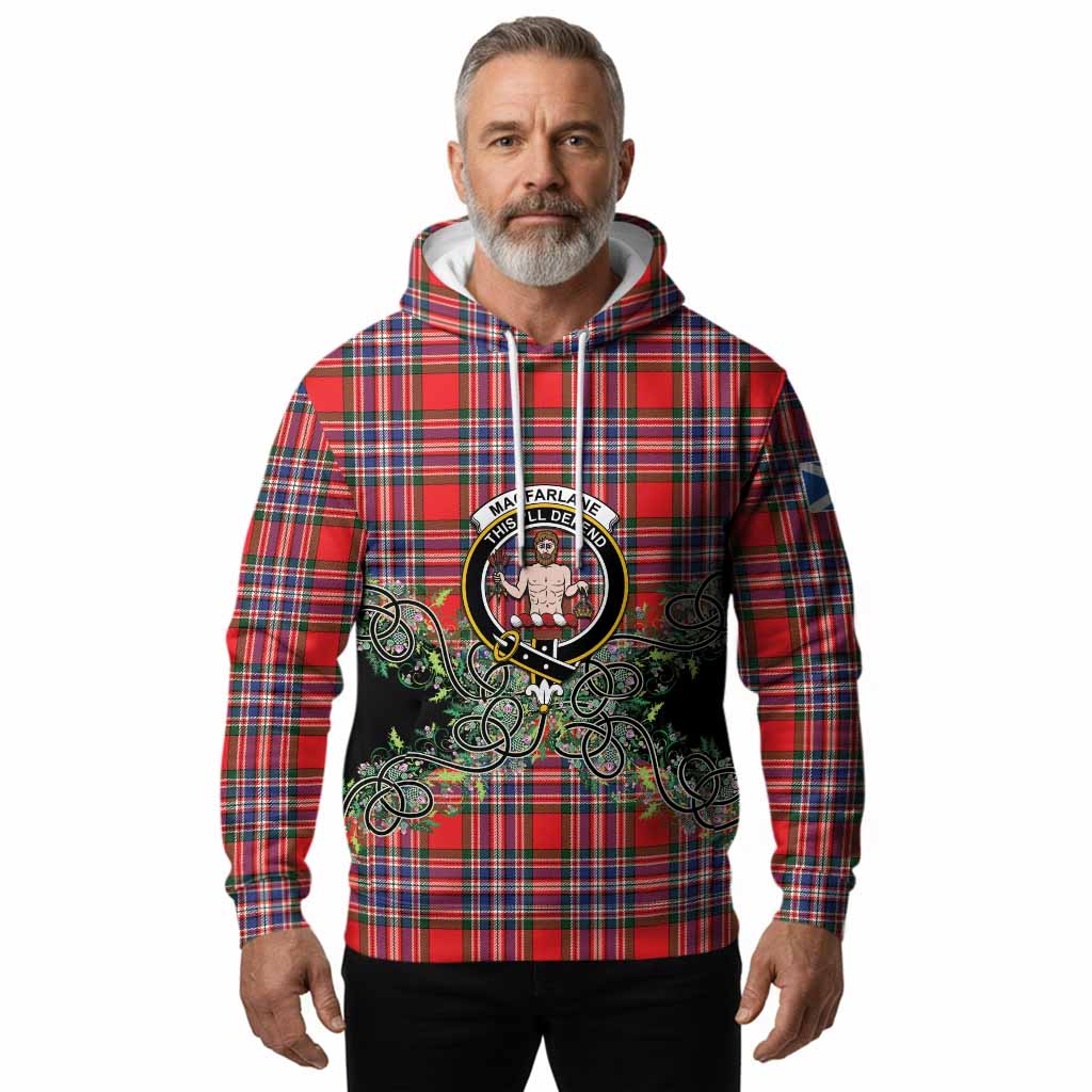 MacFarlane (McFarlane) Tartan Hoodie Thistle Scottish Spirit
