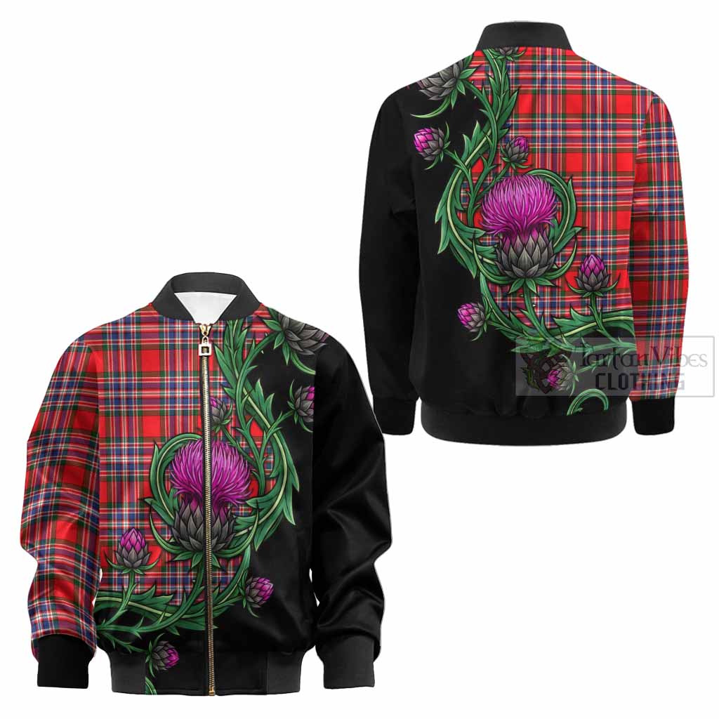MacFarlane (McFarlane) Tartan Kid Bomber Jacket Resilient Scottish Thistle - Tartan Vibes Clothing